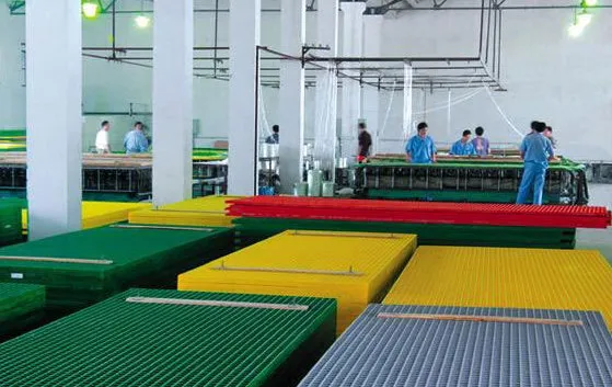 FRP grating production